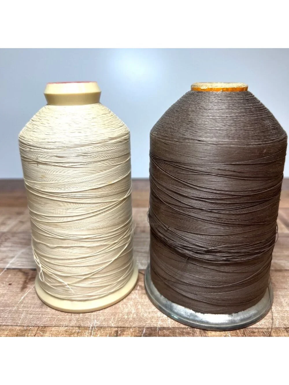 American Thread Intrinsic Four Cord Cotton Thread Spools Natural & Brown 6000 Ya